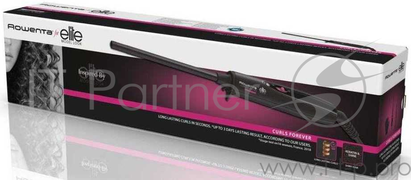 Щипцы Rowenta CF3112F0 50Вт макс.темп.:180С покрытие:кератин/турмалин черный