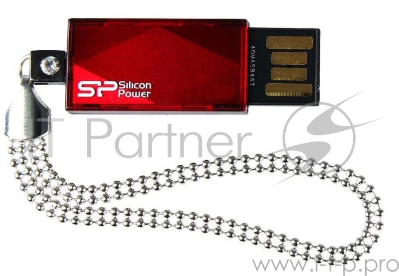 Флеш Диск Silicon Power 64Gb Touch 810 SP064GBUF2810V1R USB2.0 красный
