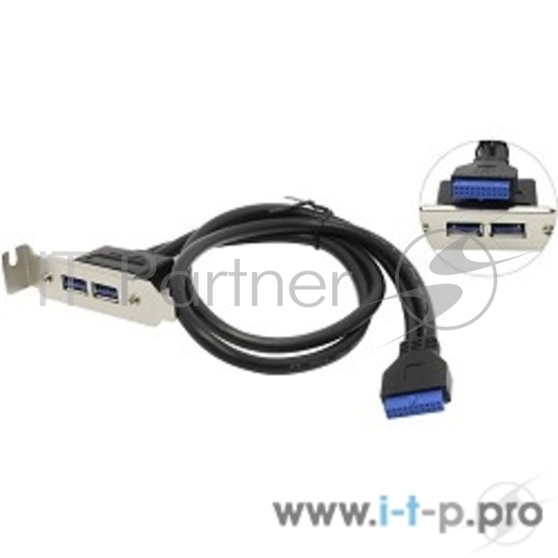 Кабель Espada Планка в корпус USB3.0 - 2 порта, низкопрофильная ( EBRT-2USB3LOW)