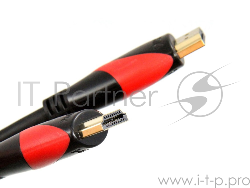 Кабель HDMI 19M/M ver. 2.0 black red, 0.5m VCOM <CG525-R-0.5>