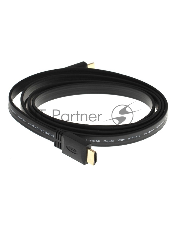 Кабель HDMI 19M/M, плоский,ver. 2.0, 4K@60 Hz 1.8m VCOM <CG522F-1.8M>