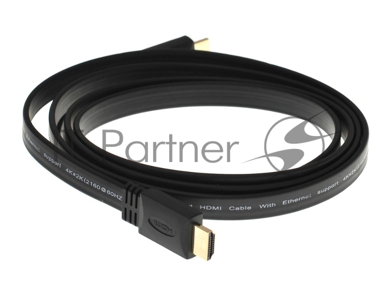 Кабель HDMI 19M/M, плоский,ver. 2.0, 4K@60 Hz 1.8m VCOM <CG522F-1.8M>