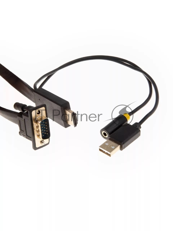 Кабель-переходник HDMI+audio+USB --> VGA_M/M 1,8м Telecom <TA675-1.8M>