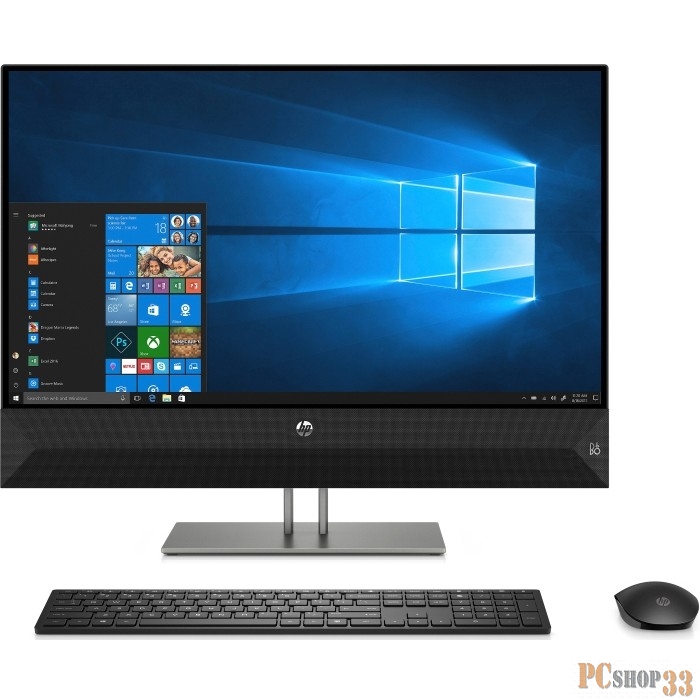 Моноблок HP Pavilion I 27-xa0114ur NT 27 (2560x1440) Core i5-9400T, 8GB DDR4 2666 (1x8GB), SSD 512GB, nVidia GeF MX230 2GB, no DVD, kbd&mouse wired, FHD IR Webcam, Black, Win10