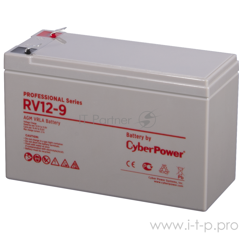 Аккумуляторная батарея PS CyberPower RV 12-9 / 12 В 9 Ач Battery CyberPower Professional series RV 12-9 / 12V 9 Ah