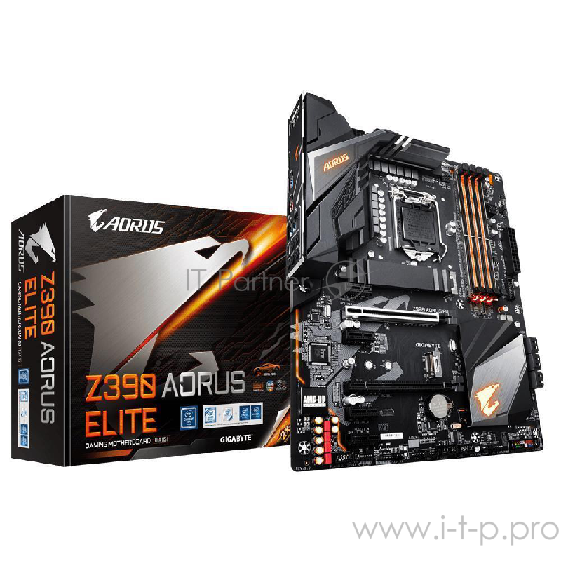 Материнская плата Z390 AORUS ELITE (Star Wars Edition), Socket 1151, Intel®Z390, 4xDDR4-2666, HDMI, 2xPCI-Ex16, 4xPCI-Ex1, 6xSATA3(RAID 0/1/5/10), 2xM.2, 8Ch Audio, 1xGLan, (4+4)xUSB2.0, (6+2)xUSB3.1, (0+1)xUSB3.1 Type-C™, ATX, RTL, {8}
