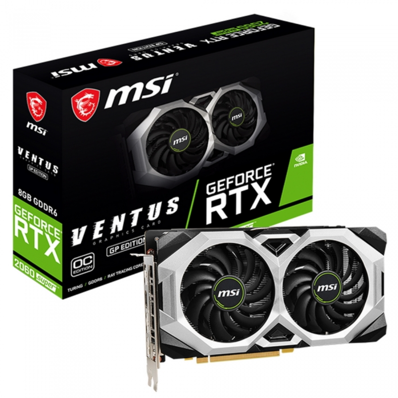 Видеокарта MSI GeForce RTX 2060 SUPER VENTUS GP OC RTL