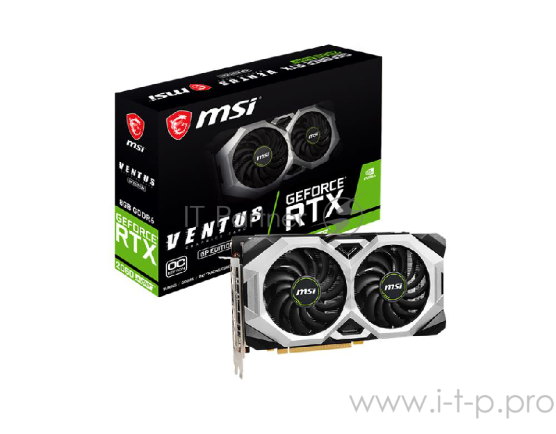 Видеокарта MSI GeForce RTX 2060 SUPER VENTUS GP OC RTL
