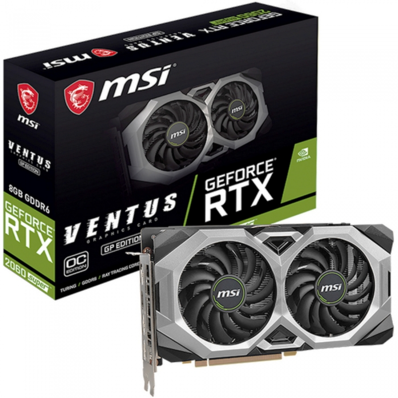 Видеокарта MSI GeForce RTX 2060 SUPER VENTUS GP OC RTL