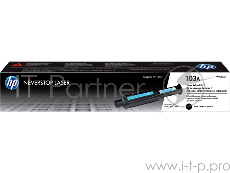 Тонер Картридж HP 103 W1103A черный (2500стр.) для HP Neverstop Laser