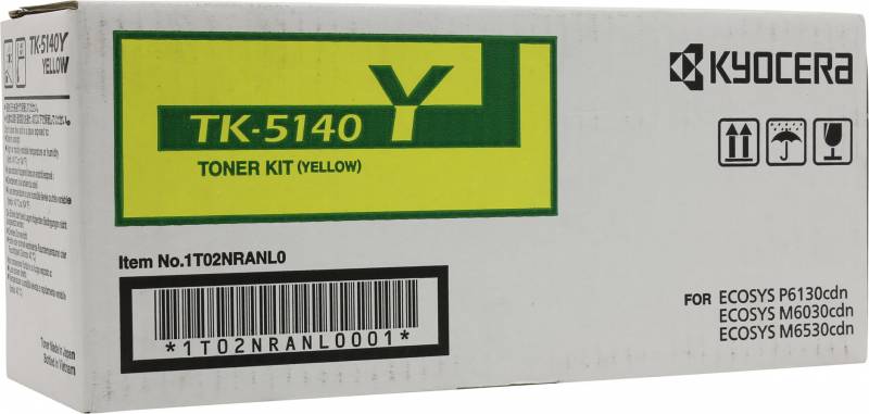 Тонер Картридж Kyocera 1T02NRANL0 TK-5140Y желтый для Kyocera P6130cdn/M6030cdn/M6530cdn