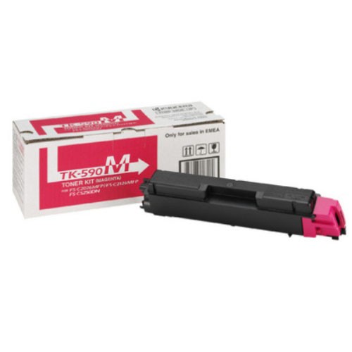 Тонер Картридж Kyocera TK-590M пурпурный для Kyocera FSC2026/2126 (5000стр.)