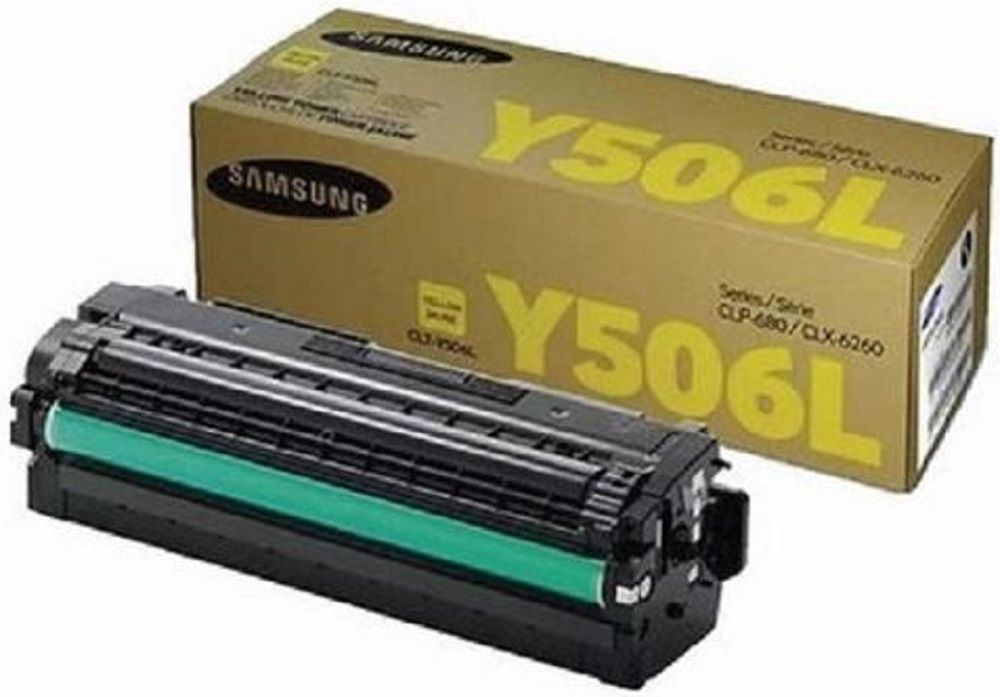 Тонер Картридж SAMSUNG CLT-Y506L/ SU517A желтый (3500стр.) для Samsung CLP-680/CLX-6260
