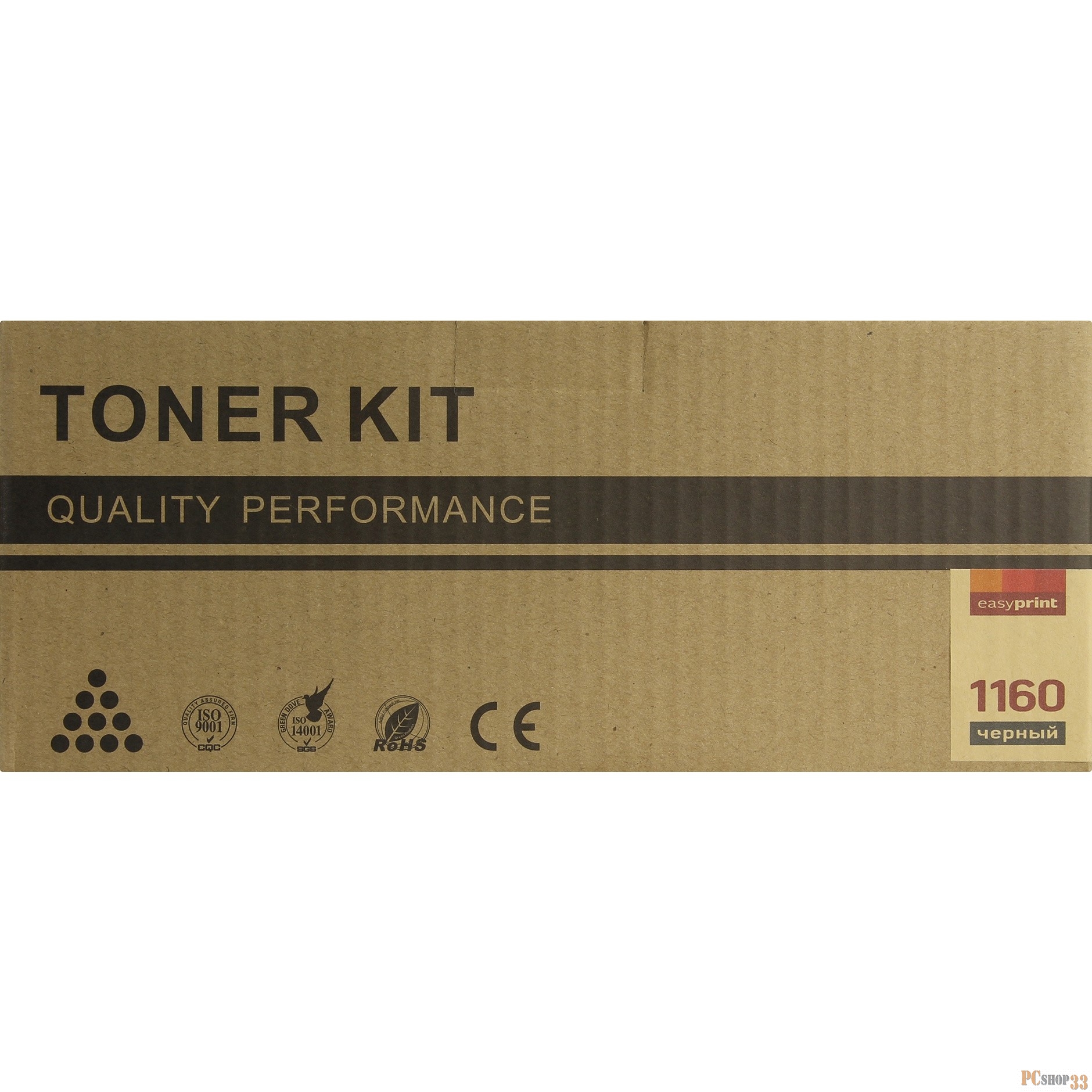 Тонер-картридж EasyPrint LK-1160 для Kyocera P2040dn/P2040dw (7200 стр.). Чёрный. с чипом