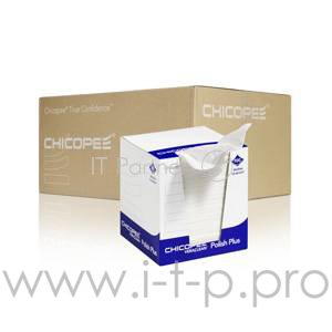 Салфетки для чистки оптики и фотобарабанов Veraclean Polish Plus белые (Katun/Chicopee) коробка/800ш