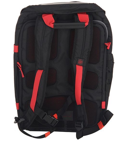 Рюкзак для ноутбука 15.6 HP Odyssey черный/красный полиэстер (X0R83AA)