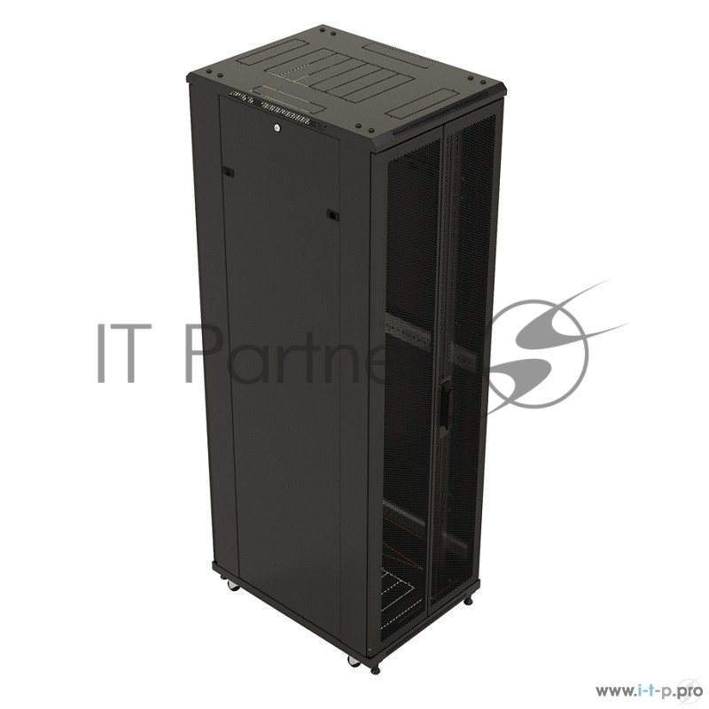 Hyperline TTB-3268-AS-RAL9004 Шкаф напольный 19-дюймовый, 32U, 1610x 600х 800 мм (ВхШхГ), передняя с