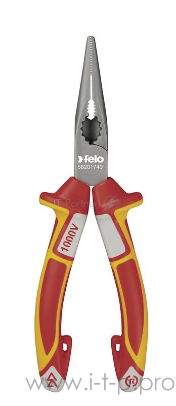 Диэлектрические длинногубцы Felo с резцом 170 мм 58201740