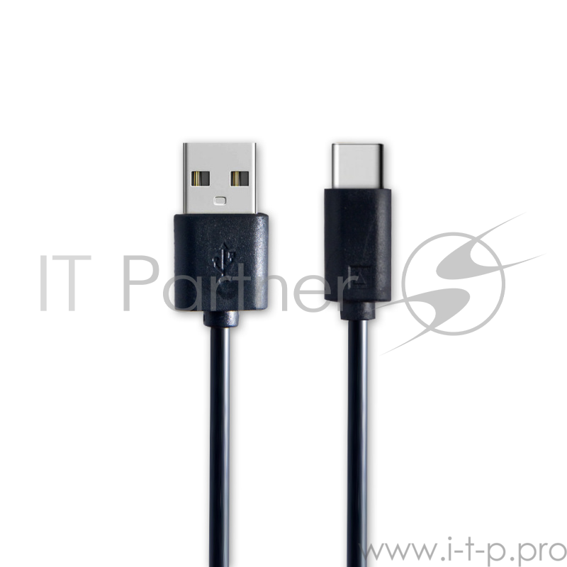 Кабель USB 2.0 A - USB Type C вилка - вилка, 1,0 м., черный, пакет, Belsis SP3107