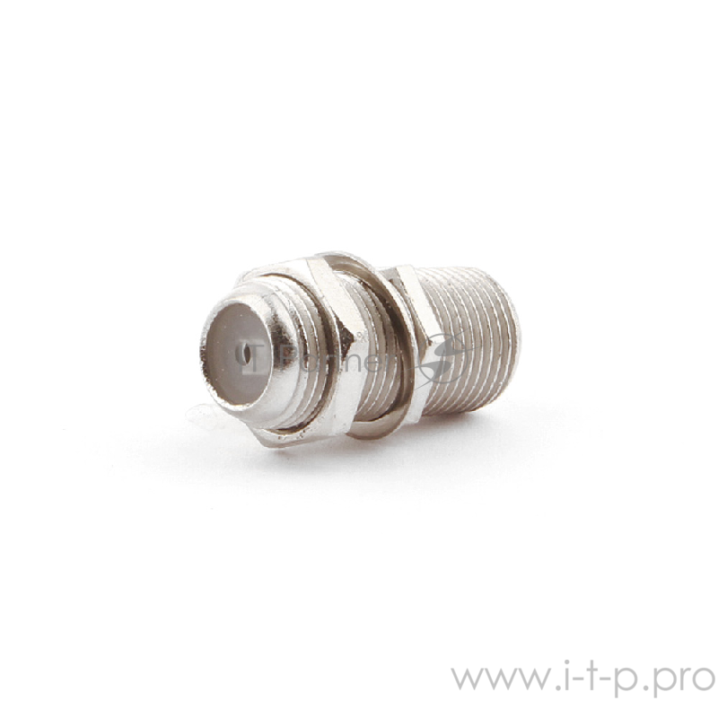 Соединитель Cablexpert APL-FF-01, F (мама) / F (мама) с гайкой и шайбой, блистер