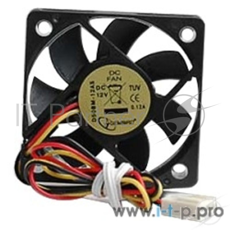 Вентилятор Gembird D50BM-12AS-R, 50x50x10, подшипник, круглый, 3 pin, провод 25 см