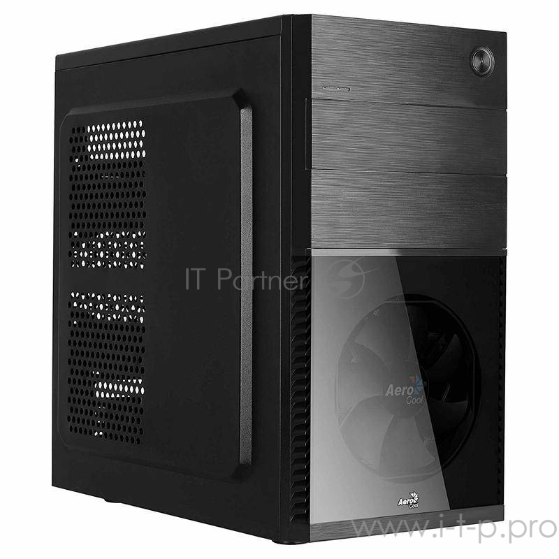 Корпус Aerocool Cs-105 Red (mATX, без БП, 1x USB3.0, 1x USB2.0, 1x 12cm red LED front fan)