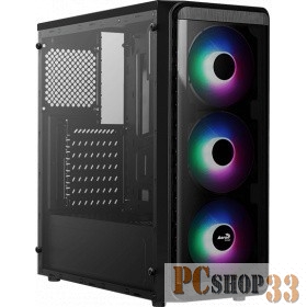 Корпус Aerocool SI-5200 Frost (ATX, без БП, 1x USB3.0, 2x USB2.0, 3x Frost 12 fans)