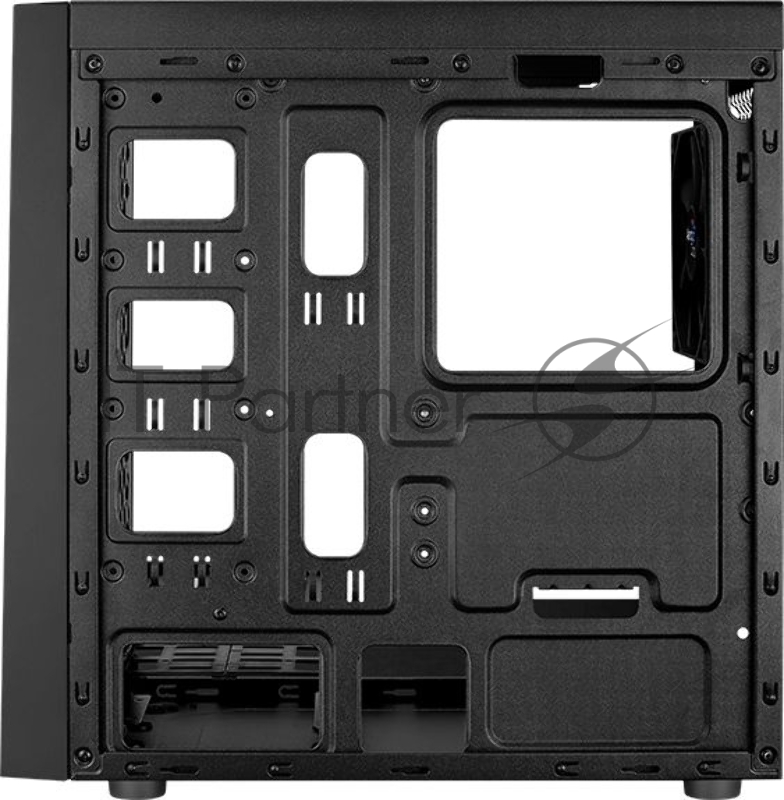 Корпус Aerocool Bolt Tempered Glass без БП, mATX, боковое окно, черный