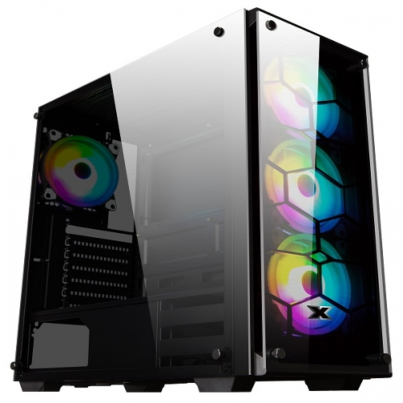 Venom X EN41756 E-ATX, USB3.0x1+USB2.0x2, Front & Left TG,Front 3xCX120 & Rear 1xCX120 Fans