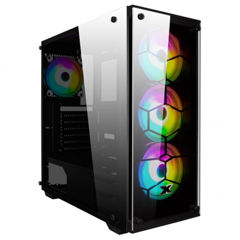 Venom X EN41756 E-ATX, USB3.0x1+USB2.0x2, Front & Left TG,Front 3xCX120 & Rear 1xCX120 Fans