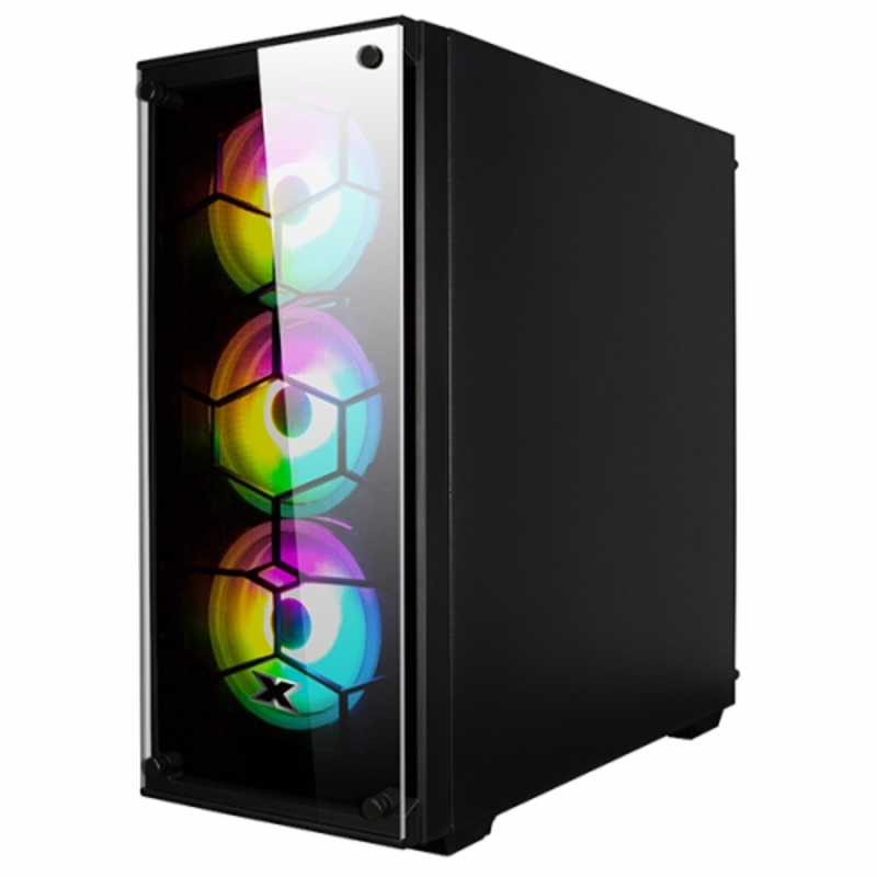 Venom X EN41756 E-ATX, USB3.0x1+USB2.0x2, Front & Left TG,Front 3xCX120 & Rear 1xCX120 Fans