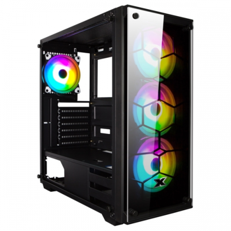 Venom X EN41756 E-ATX, USB3.0x1+USB2.0x2, Front & Left TG,Front 3xCX120 & Rear 1xCX120 Fans