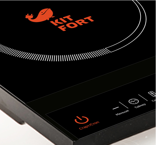 Плита Электрическая Kitfort КТ-104 черный (настольная)