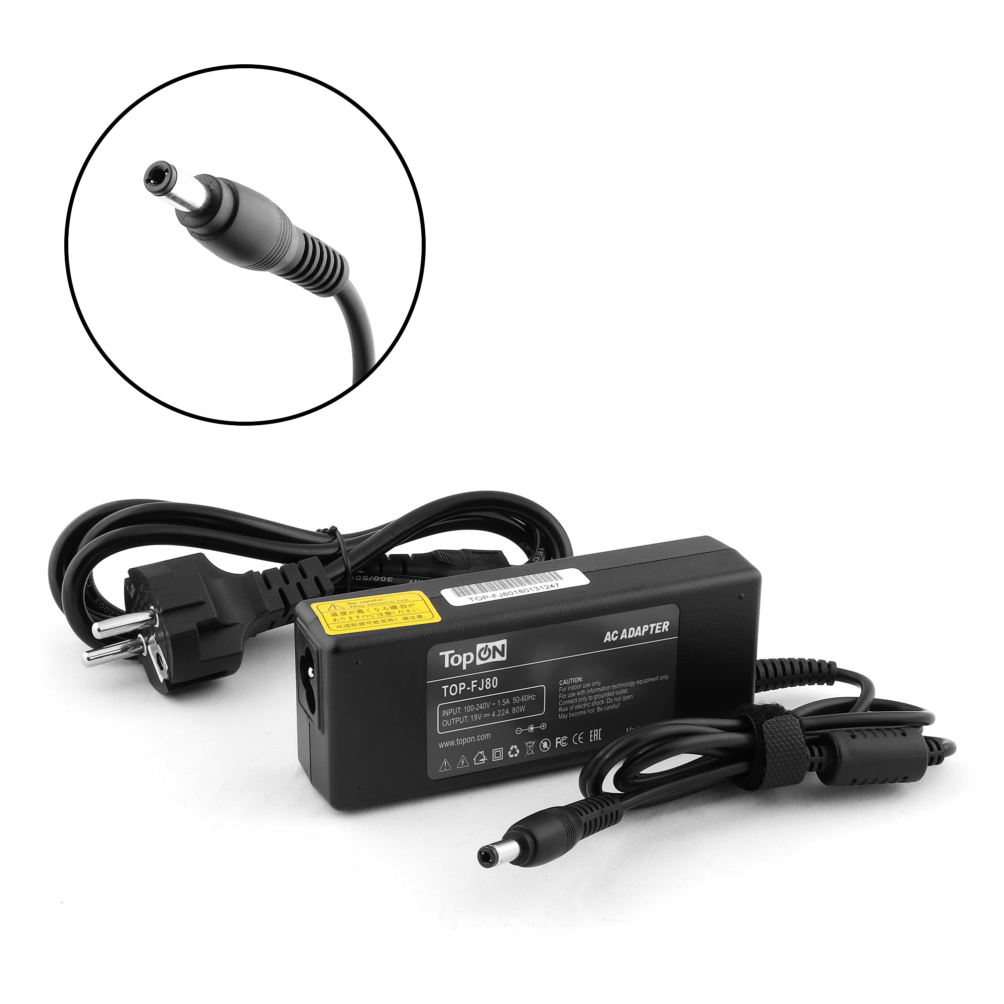 Блок питания для ноутбука Fujitsu LifeBook AH530, AH532, AH572, Lenovo B575, G780 Series. 19V 4.22A (5.5x2.5mm) 80W. FPCAC44B, FPCAC33.