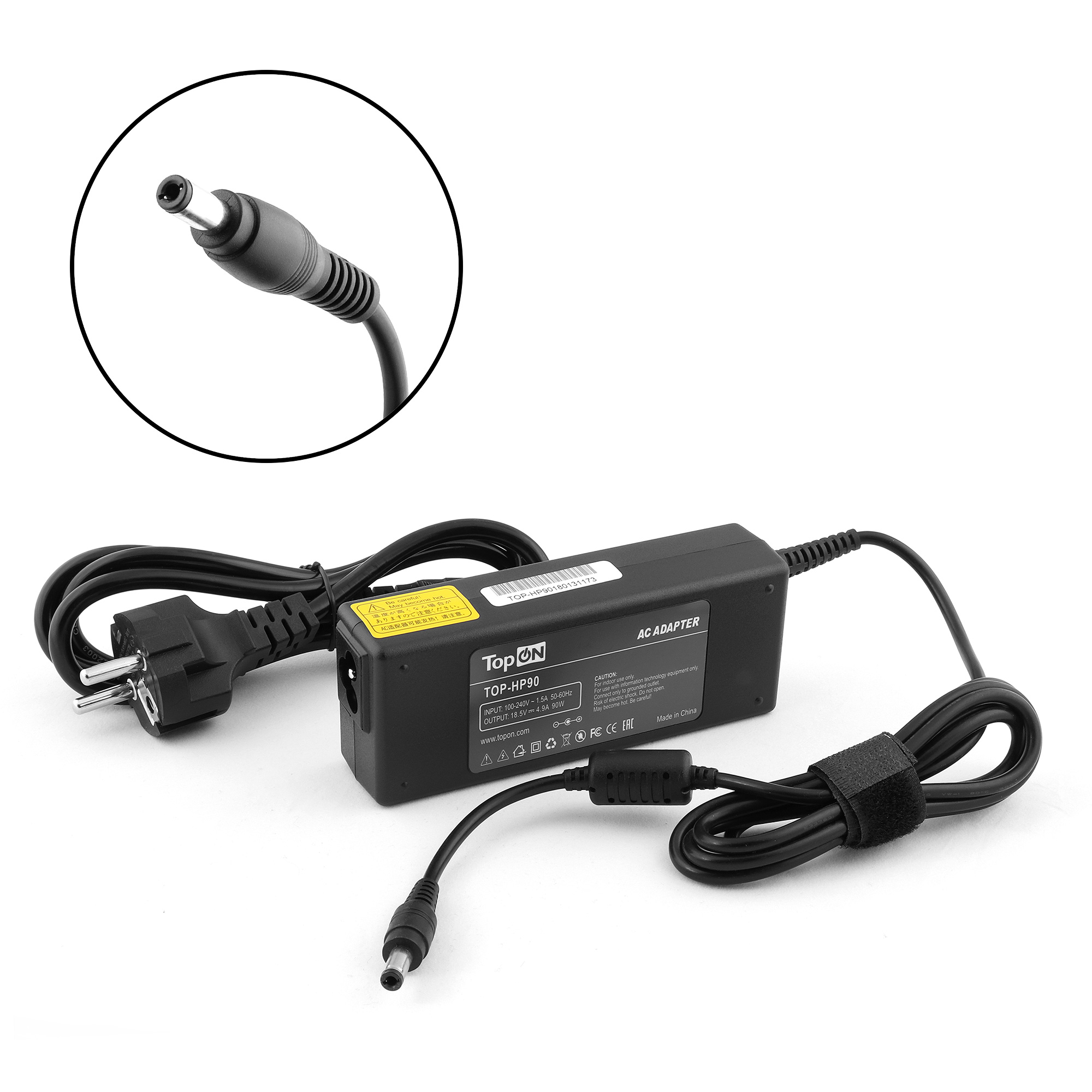 Блок питания для ноутбука HP Compaq N180, nx9000, Pavilion n3000 Series. 18.5V 4.9A (5.5x2.5mm) 90W. 324816-002, 324816-003, 325112-001.