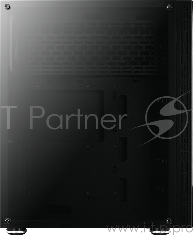 Корпус Aerocool Tor Pro без БП, ATX, боковое окно, закаленное стекло, пульт ДУ, контроллер вентиляторов, черный