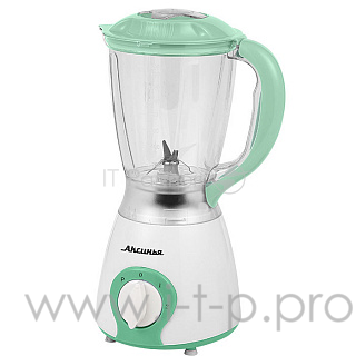 Блендер АКСИНЬЯ КС-311С белый с зеленым: 500Вт, чаша 1,5л. (6)