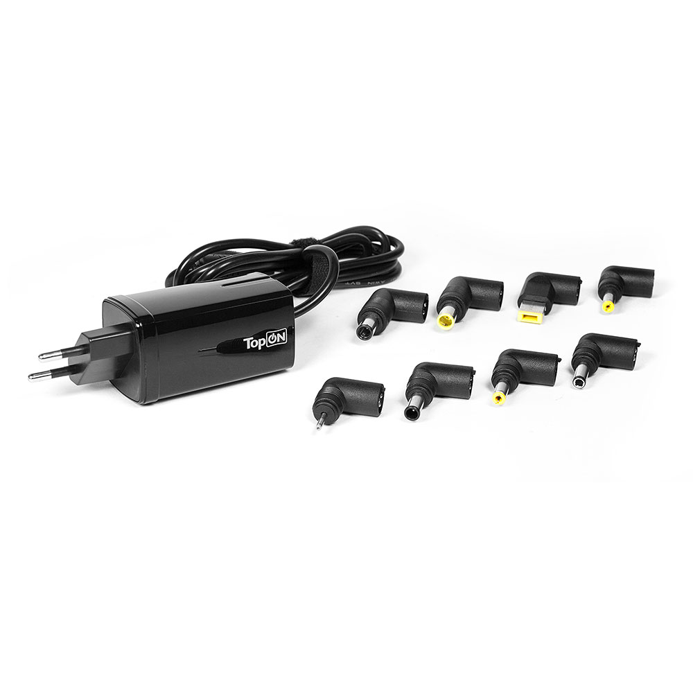 Универсальный компактный сетевой блок питания на 90W для ноутбуков и цифровой техники. 8 коннекторов