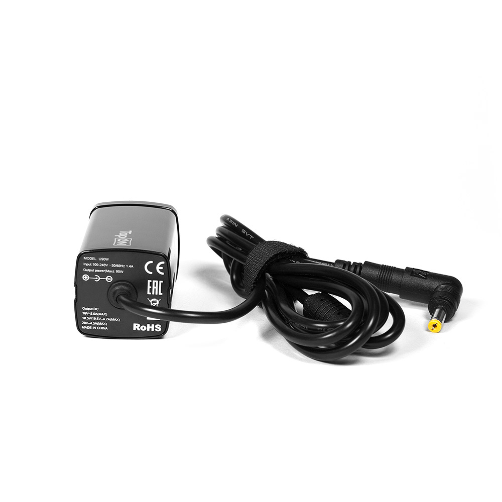 Универсальный компактный сетевой блок питания на 90W для ноутбуков и цифровой техники. 8 коннекторов