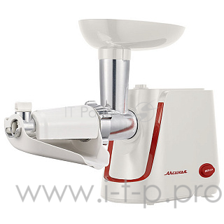 Мясорубка АКСИНЬЯ КС-2002 белый с красным: 2000 Вт + НАСАДКА ДЛЯ ТОМАТОВ (4)+