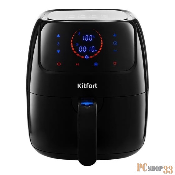 2210-КТ Аэрогриль Kitfort Мощность: 1200–1400 Вт.Ёмкость корзины: 3 л.Нагревательный элемент ТЭН.