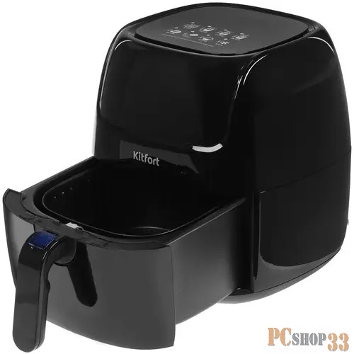 2210-КТ Аэрогриль Kitfort Мощность: 1200–1400 Вт.Ёмкость корзины: 3 л.Нагревательный элемент ТЭН.