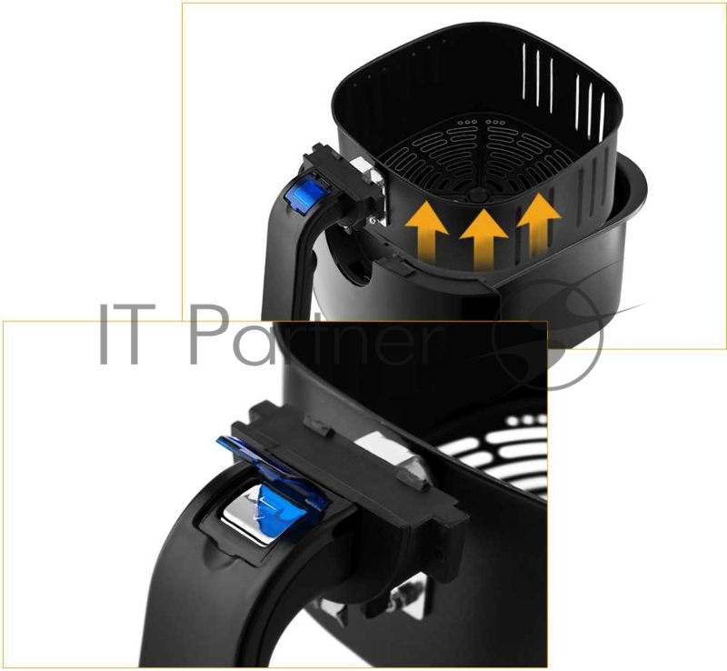 2211-КТ Аэрогриль Kitfort.Мощность: 1200–1400 Вт.Ёмкость корзины: 3,2 л.
