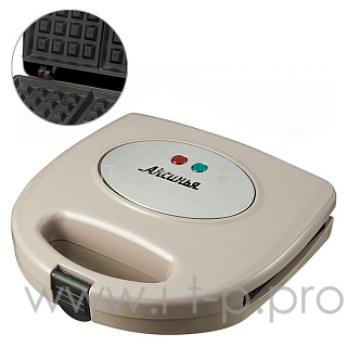 Вафельница Аксинья ВЕНСКАЯ КС-5002 бежевый, 800Вт , антипригар. покрытие