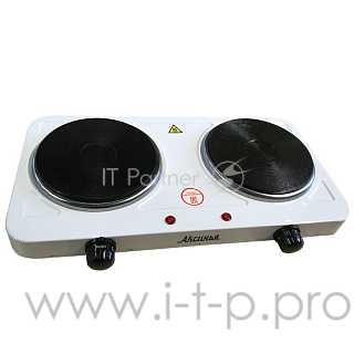 Плита электрическая АКСИНЬЯ КС-021 белая 2000 Вт настольная 2-конфорочная