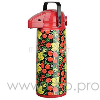 РК-2003М Термос с пневмопомпой ЗАБАВА Вишня 2л (8) (РОССИЯ)