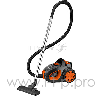 Пылесос DELTA DL-0837 СУПЕР-ЦИКЛОН оранж. с черн: 2100Вт, регул.мощн + Набор фильтров DELTA DL-0802
