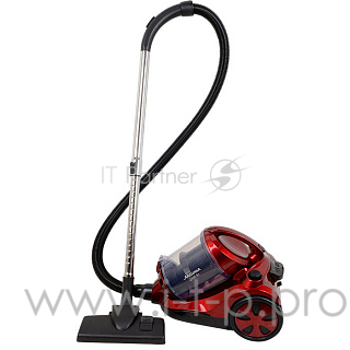 Пылесос АКСИНЬЯ КС-7003 МУЛЬТИ-ЦИКЛОН красн.с черн.: 2400Вт, регул.мощн, мощн. всасыв. 420Вт(1)