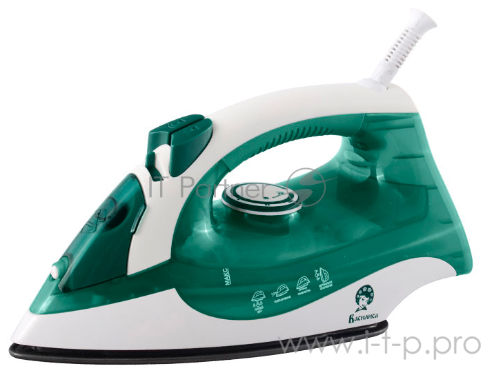 Утюг ВАСИЛИСА У9-2000 зеленый с белым
