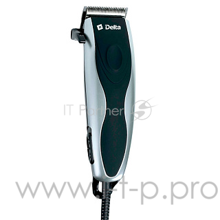 DELTA DL-4012 серебро(Мощность 10 Вт. Парикмахерская расческа, ножницы. Щетка для чистки лезвий, масленка для смазки лезвий. Петелька для подвешивания. Съемный гребень 3 мм. Съемный гребень 6 мм. Съемный гребень 9 мм. Съемный гребень 12 мм. Возможнос